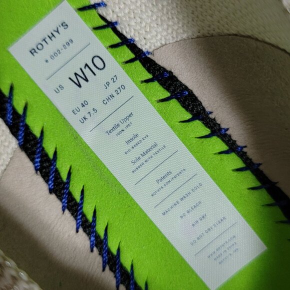 NEW Rothys The Point Flats Womens 10 Shimmer Soft Comfy Chic Contemporary Fairy - Picture 8 of 8